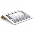 Оригинальный кожаный чехол для iPad 3 и iPad 4 Apple Smart Cover Leather, цвет tan (MD302ZM/A)